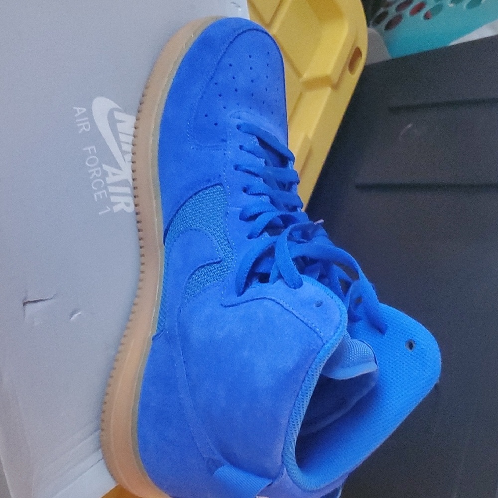 Nike Air Force 1 Blue Athletic Shoes